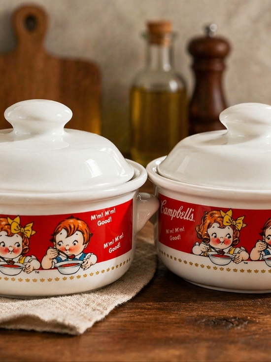 Campbell'S Other - Campbell's Soup Kids Ceramic Mugs Campbell's Kids On Both Sides – Set of 2